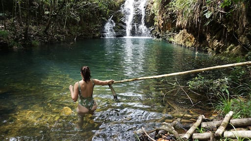 Taking a dip in "secret pools" after having #TakeAHike