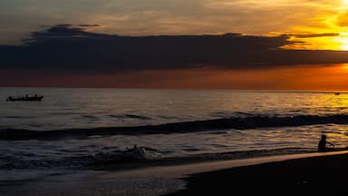 sunset at Monterrico Guatemala
