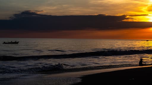 sunset at Monterrico Guatemala