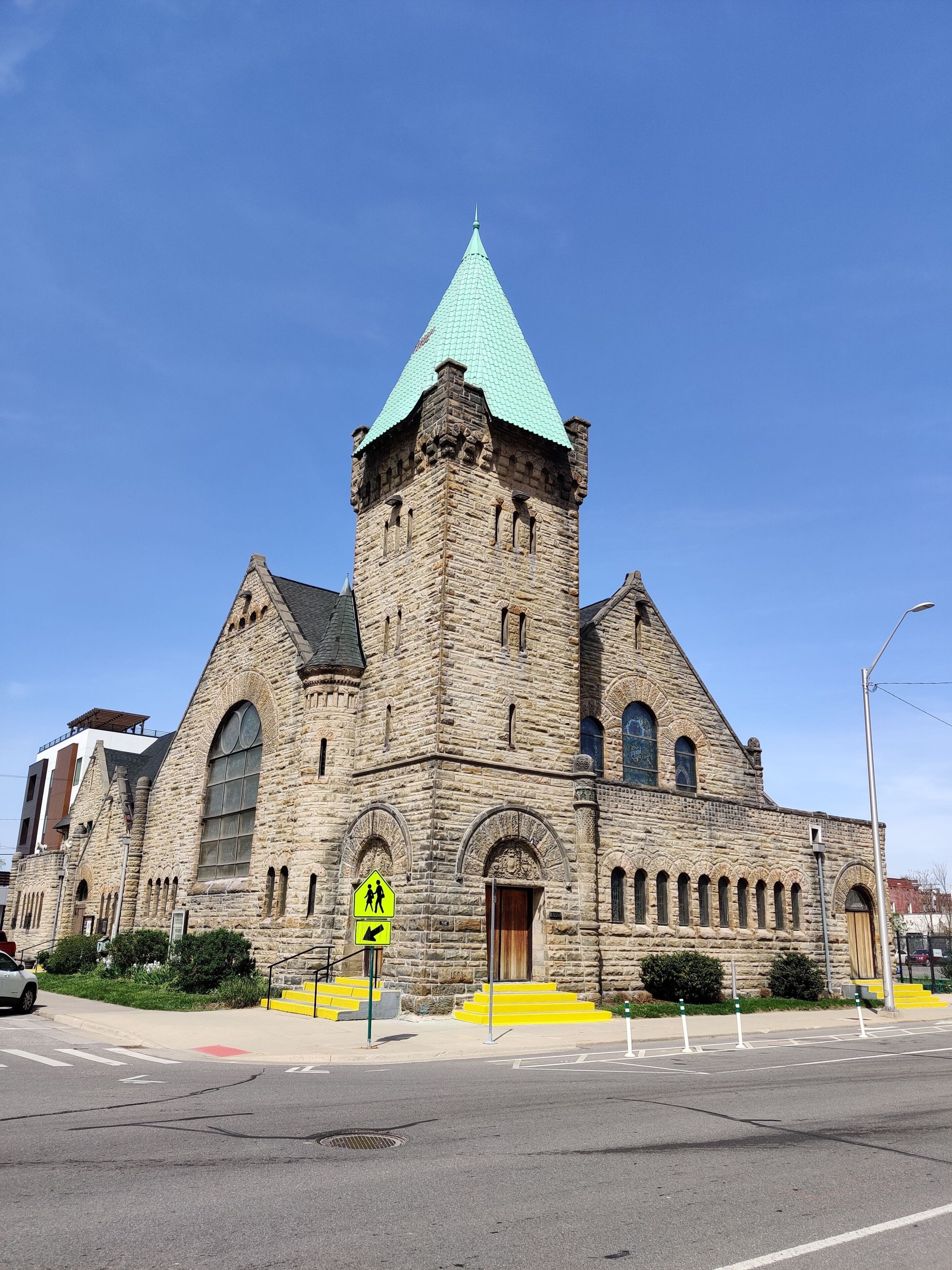 Cass Avenue Methodist Episcopal Church in Midtown Detroit, Michigan, the USA