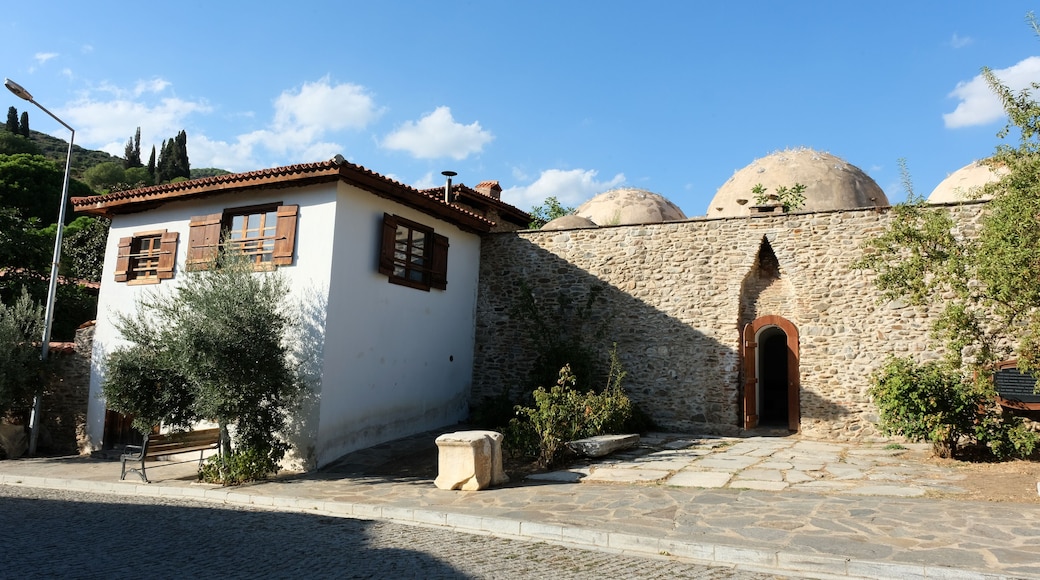 Birgi, Ödemiş, İzmir, Turkey - 09.18.2022 dervish aga hammam, derviş ağa hamamı, çukur hamam
