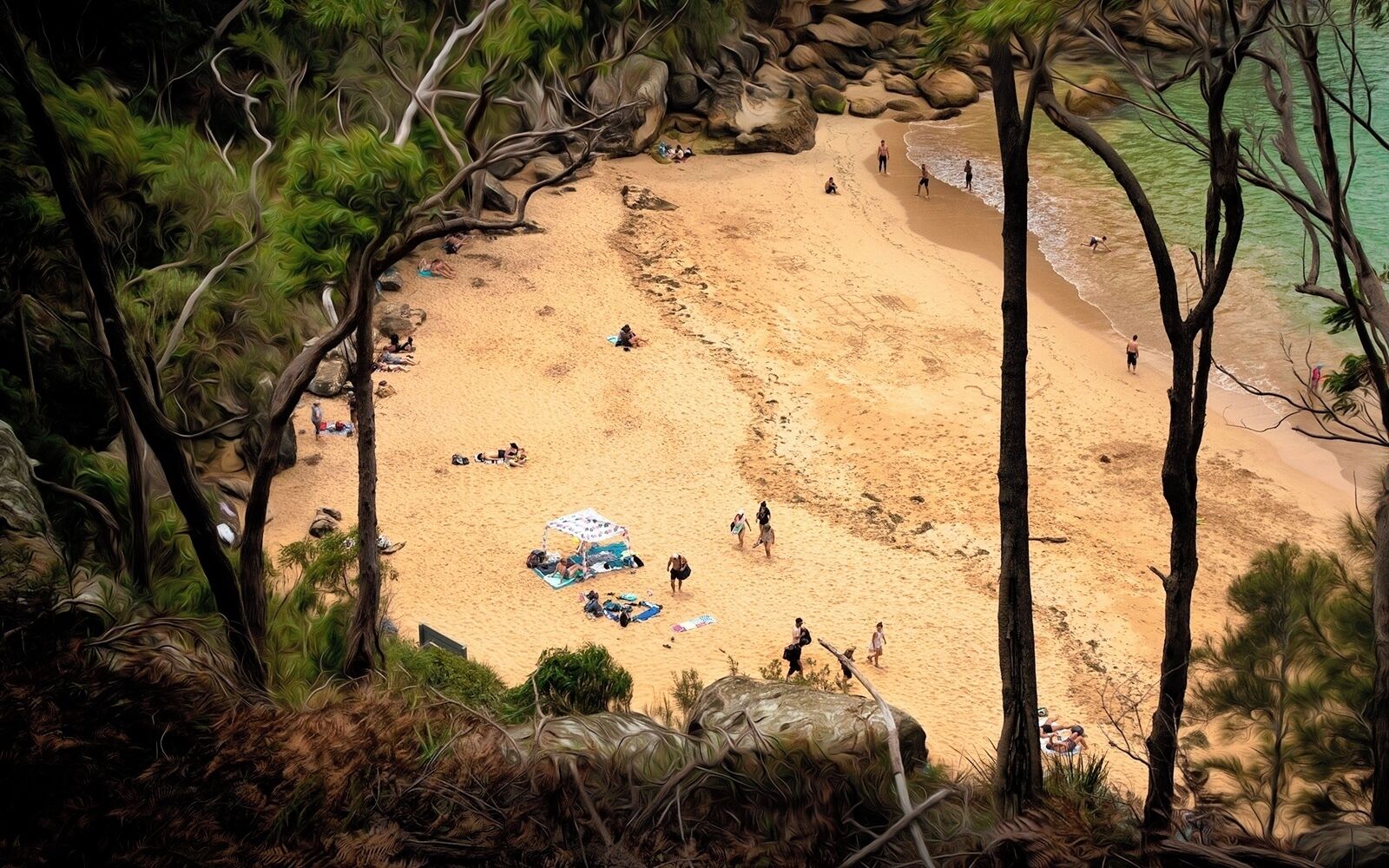West Head Beach.
If you don't mind a bush walk to avoid the masses, this beach is worth it 