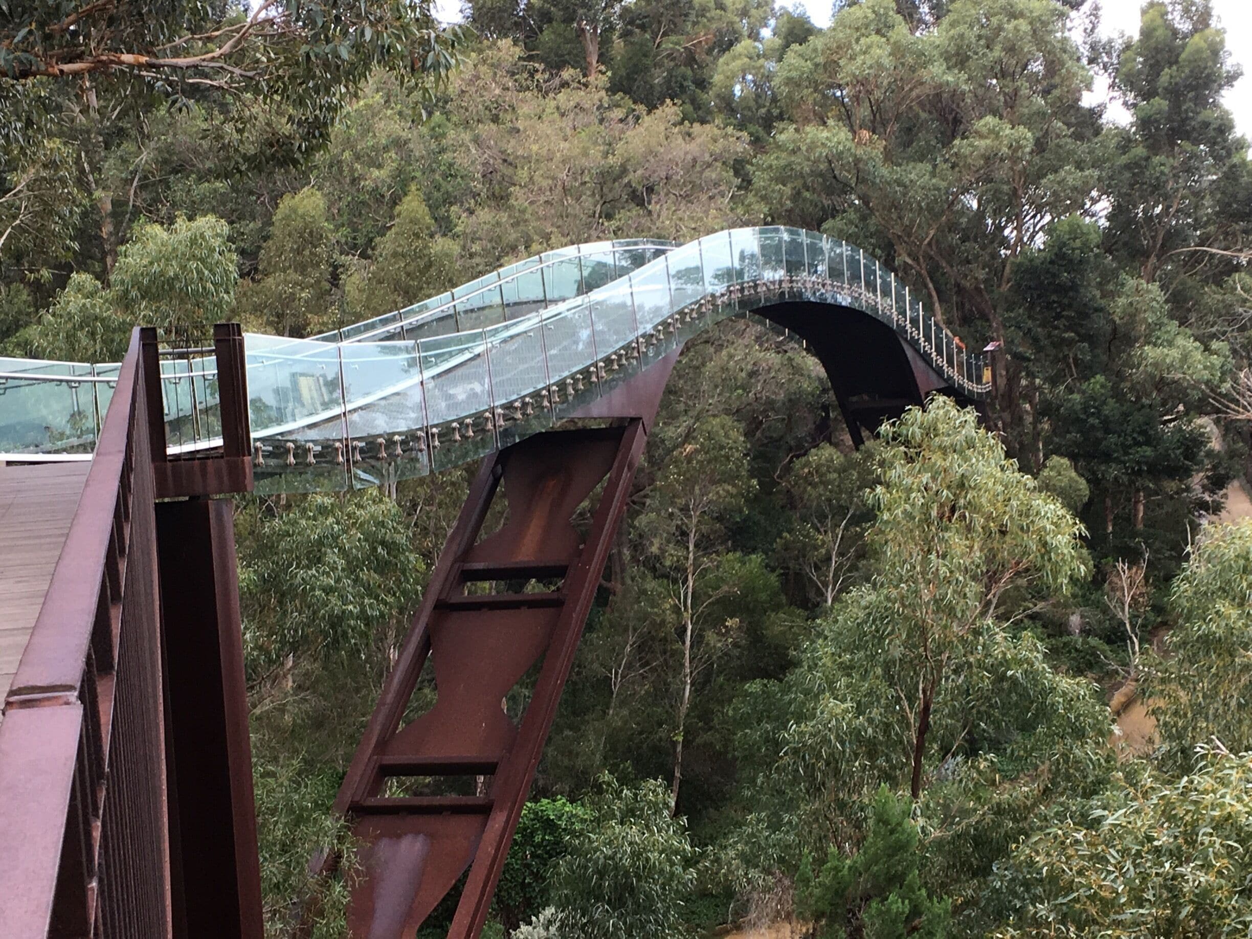 This bridge in kings park, Perth is so cool. So many photo opportunities on and off the bridge. The place itself is huge with so many walkways, paths and bridges with lots of views of the city and history along the way. 