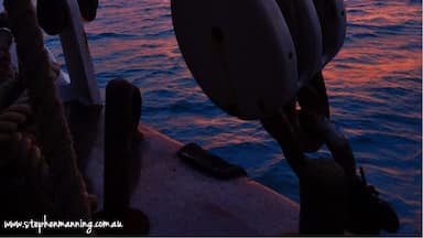 Sunset at sea as seen through the rigging on the schooner The Liberty Clipper which cruises the islands of The Bahamas.
This is a working boat not a luxury cruise on it you can feel part of the crew and help raise the sails or climb the mast, such a wonderful experience.
http://www.libertyfleet.com/tall-ship-cruise/cruising-grounds/bahamas #waterlust