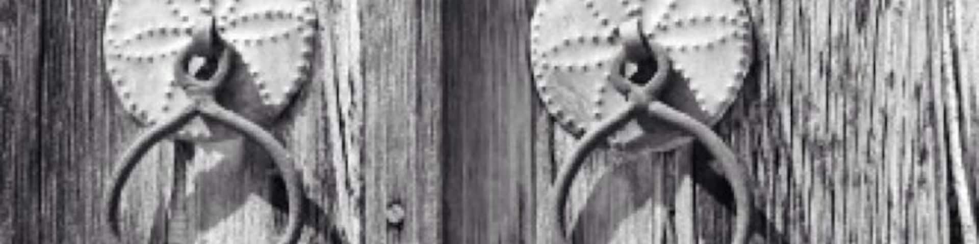 Detail from the doors of the old church, Kato Lefkara