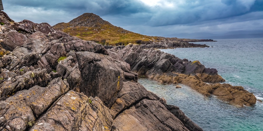 Rocky remote beaches near Castlecove, Ring of Kerry, County Kerry, Ireland