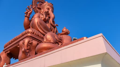 Large statue of Lord Ganesha at Dehu Road, near Pune India.
