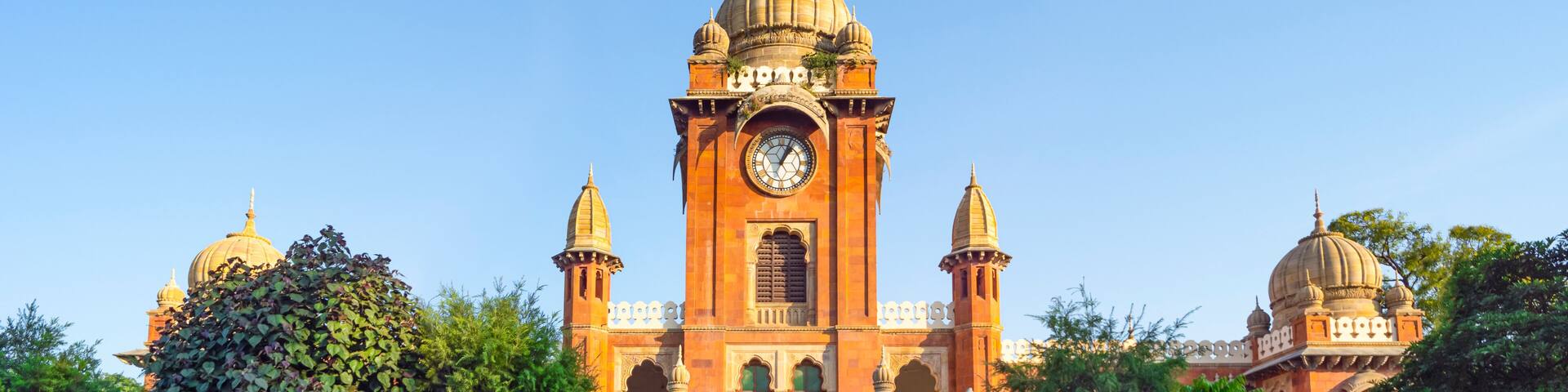 Mahatma Gandhi Hall. Ghanta Ghar, Indore, Madhya Pradesh. Also Known as King Edward Hall. Indian Architecture.