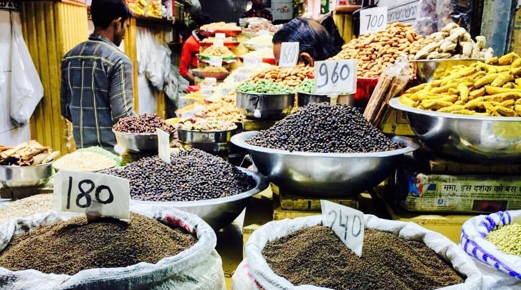 Spice bazaar in old delhi