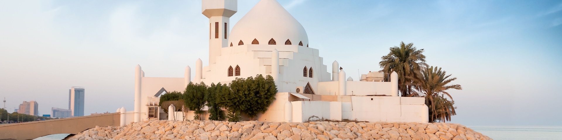 Sheikh Salem bin Laden Mosque at golden hour
