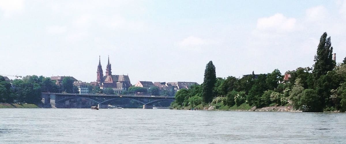 Basel had beautiful places to relax. Near the rein there are lots of parks.