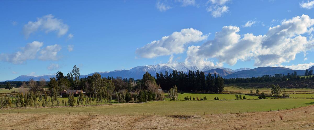 Mid Canterbury Rural Landscape in Winter from Windwhistle War M