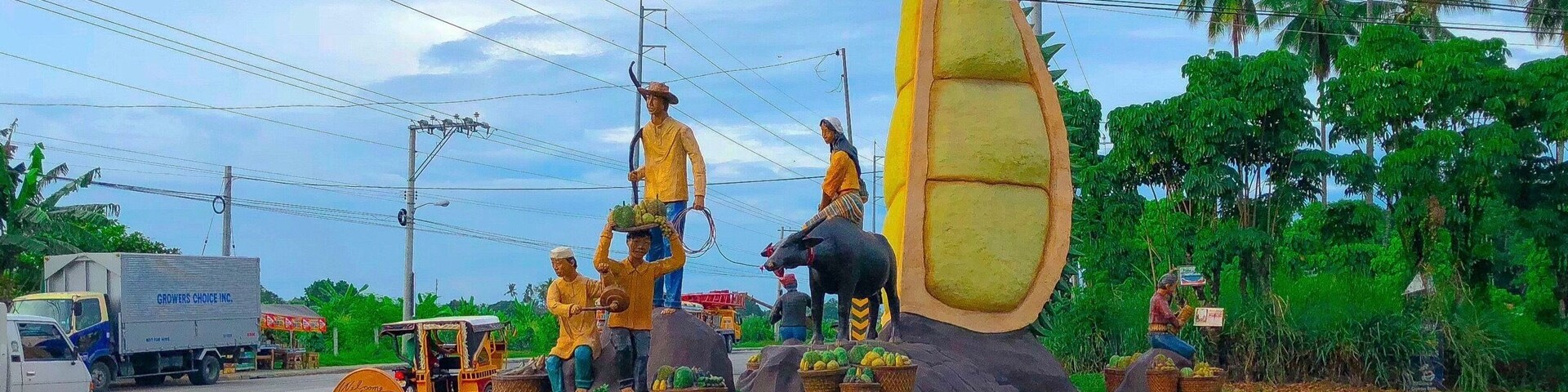 Welcome Landmark in Toril, Davao City featuring “Durian and Carabao”.
#Davao
#DavaoCity
#DavaoCityPh
#Durian