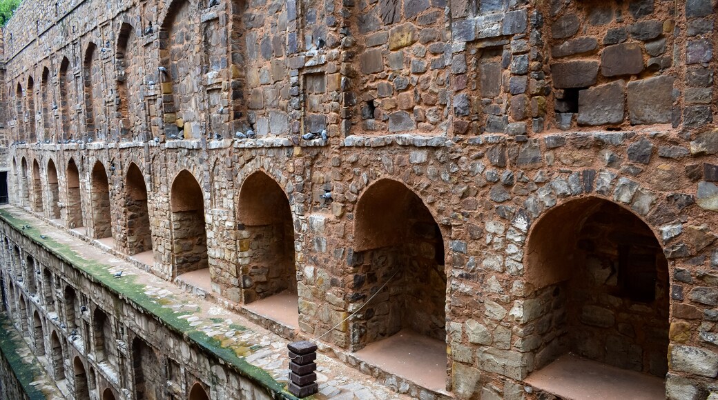 Agrasen Ki Baoli (Step Well) situated in the middle of Connaught placed New Delhi India, Old Ancient archaeology Construction
