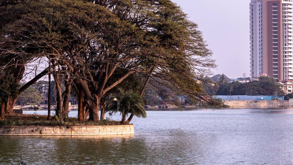 Beautiful view of one of the biggest lake in Bangalore, Karnataka, India.