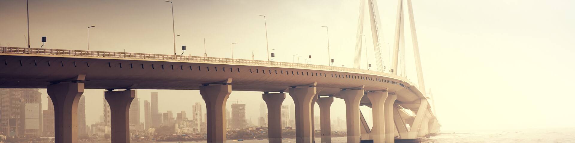 Bandra–Worli Sea Link is a cable bridge in Mumbai, India
