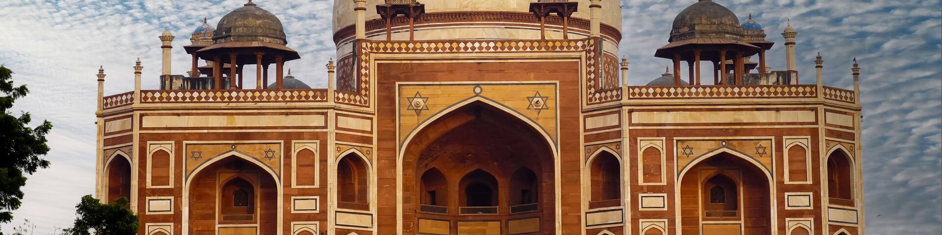 Humayu Tomb with attractive clouds editing image