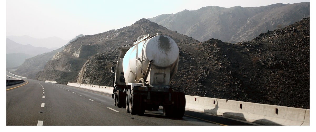Beautiful landscapes on the highway