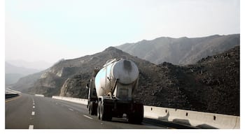 Beautiful landscapes on the highway