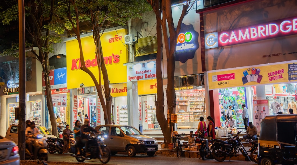 Kharghar showing night scenes and street scenes