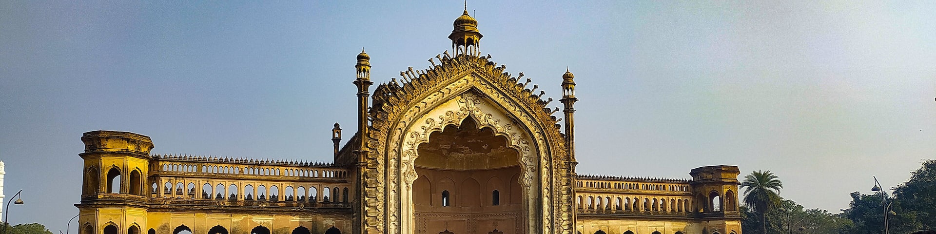 The Rumi Darwaza and sometimes known as the Turkish Gate, in Lucknow, Uttar Pradesh, India