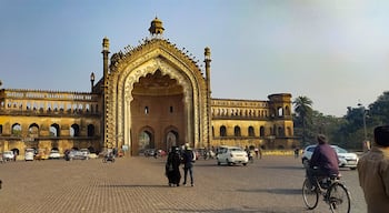The Rumi Darwaza and sometimes known as the Turkish Gate, in Lucknow, Uttar Pradesh, India