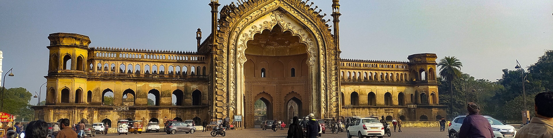 The Rumi Darwaza and sometimes known as the Turkish Gate, in Lucknow, Uttar Pradesh, India