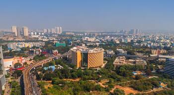 Hitec city with in Hyderabad city a major Information technology hub in India.