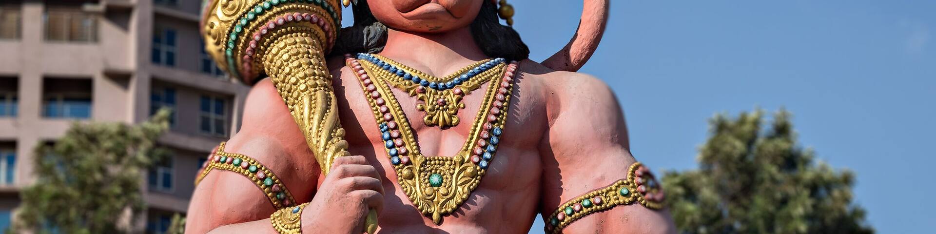 About 30 feet high God Hanuman statue in Pimpri, Pune india.