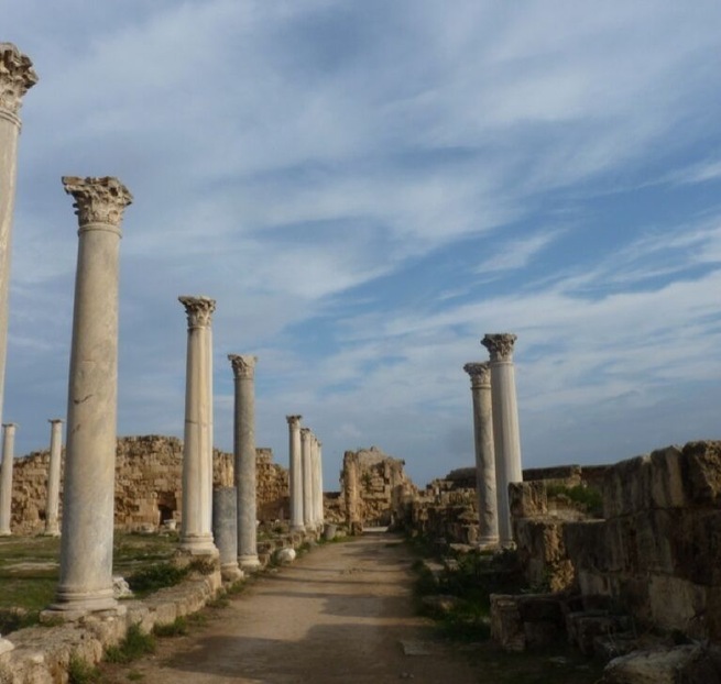 Salamis ancient capital of Cyprus. St Paul disembarked here as it goes in the sacred writings