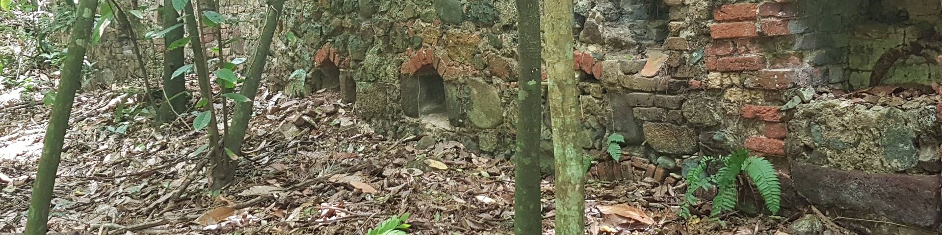 Sugar mill factory: Particulars of the oven openings under the area where the copper pots where hosted Jamaican train