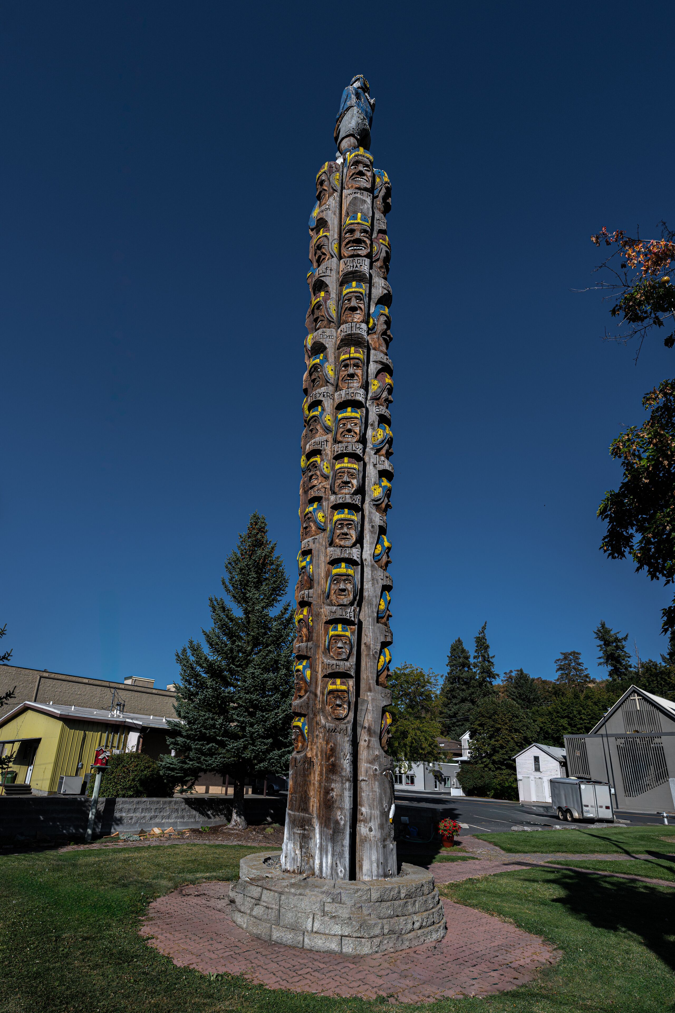 Codger Park on the Boulevard with Pole in Colfax, WA