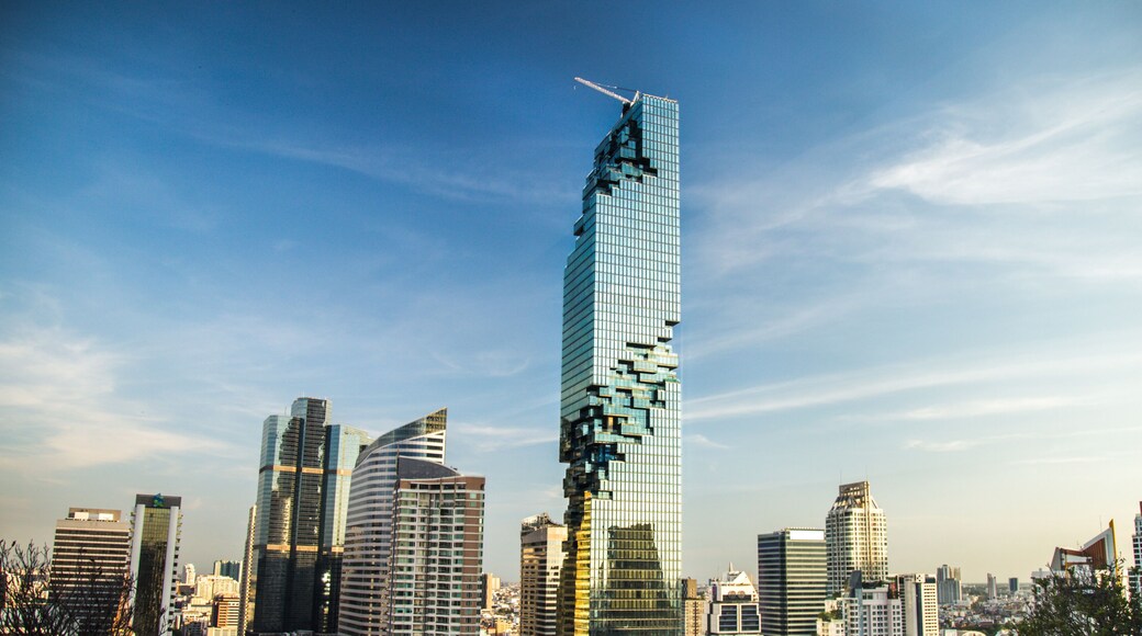 Mahanakhon tower views in Bangkok in Thailand
