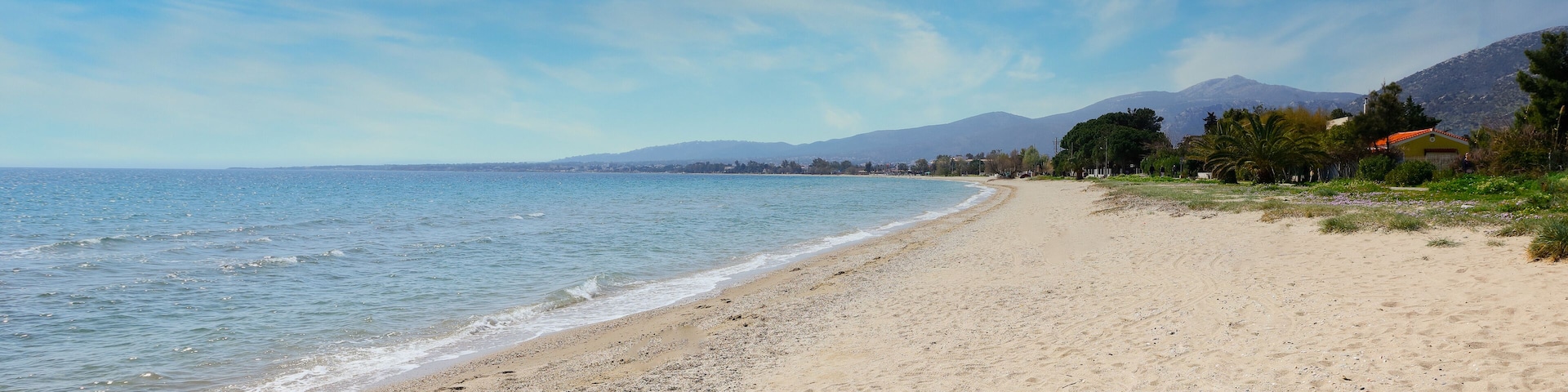 Marathon beach in Attica near Athens, Greece