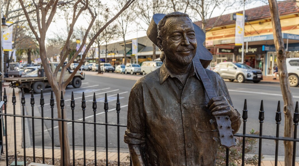 Tamworth featuring a small town or village and a statue or sculpture