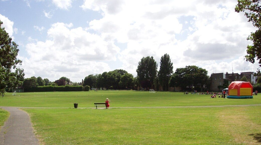 Playing fields near the Lewisham border. Photo taken July 2008. Owner: London Borough of Bromley.