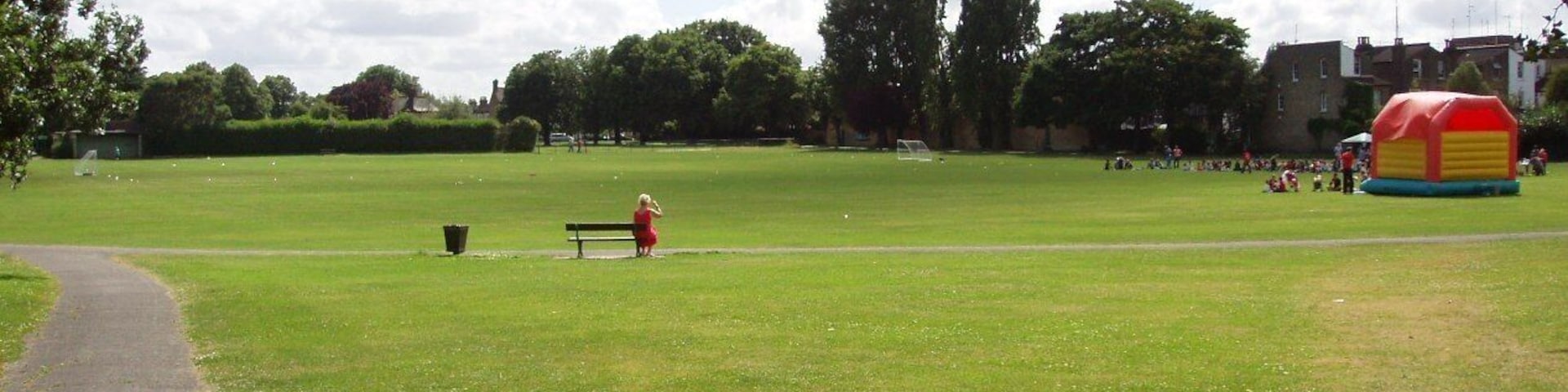 Playing fields near the Lewisham border. Photo taken July 2008. Owner: London Borough of Bromley.