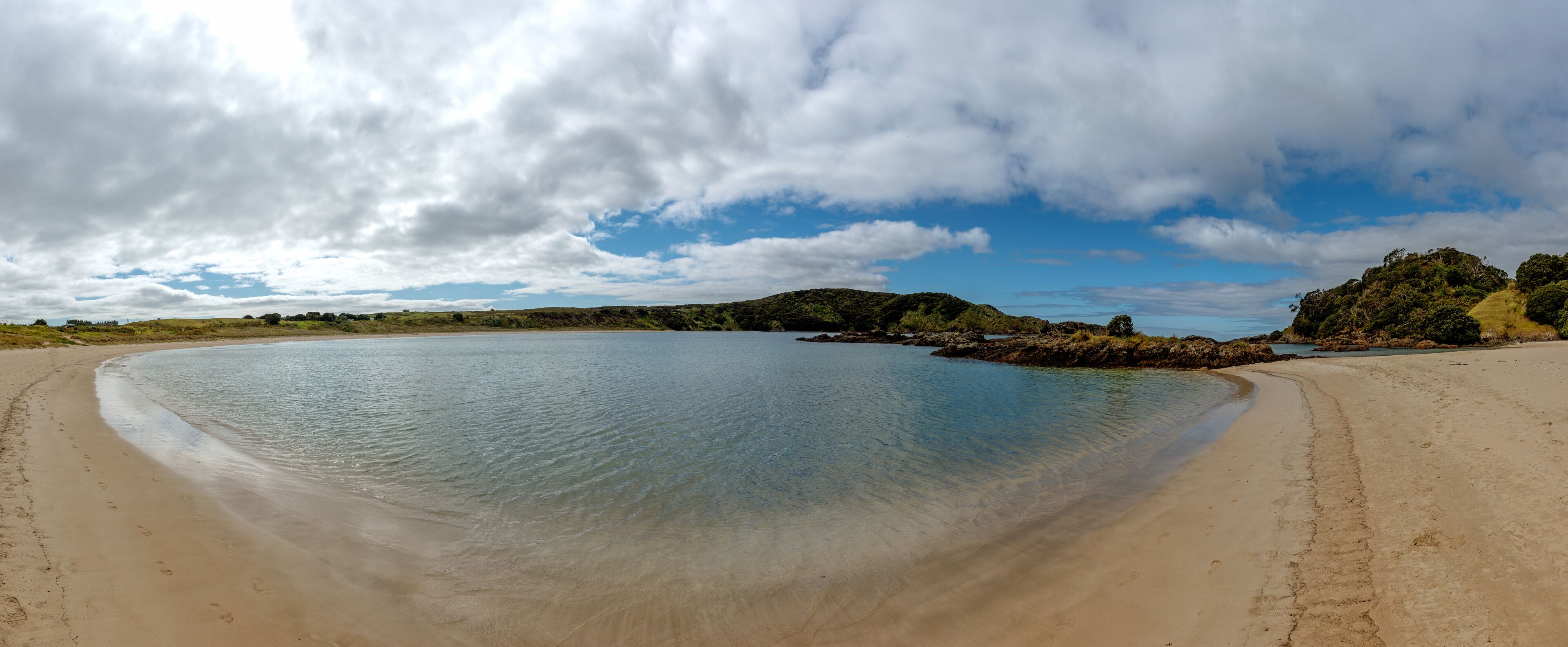 View of Matai beach in Karikari peninsula in New Zealand