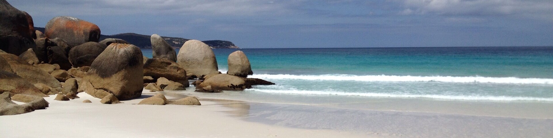 After 5 hours walk to this silky white sandy beach.