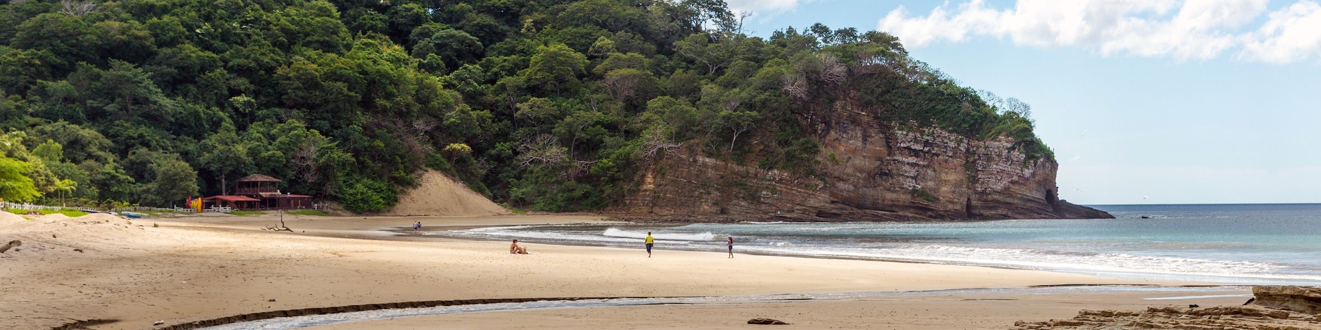 Beach landscape in Nicaragua