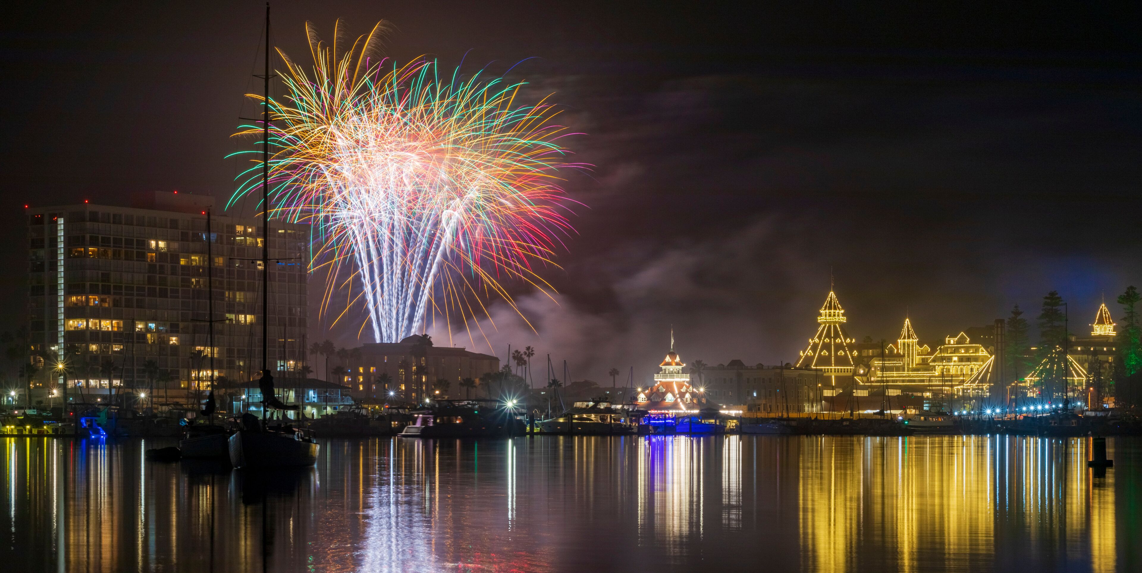 New Year's Eve Fireworks at the Hotel del Coronado