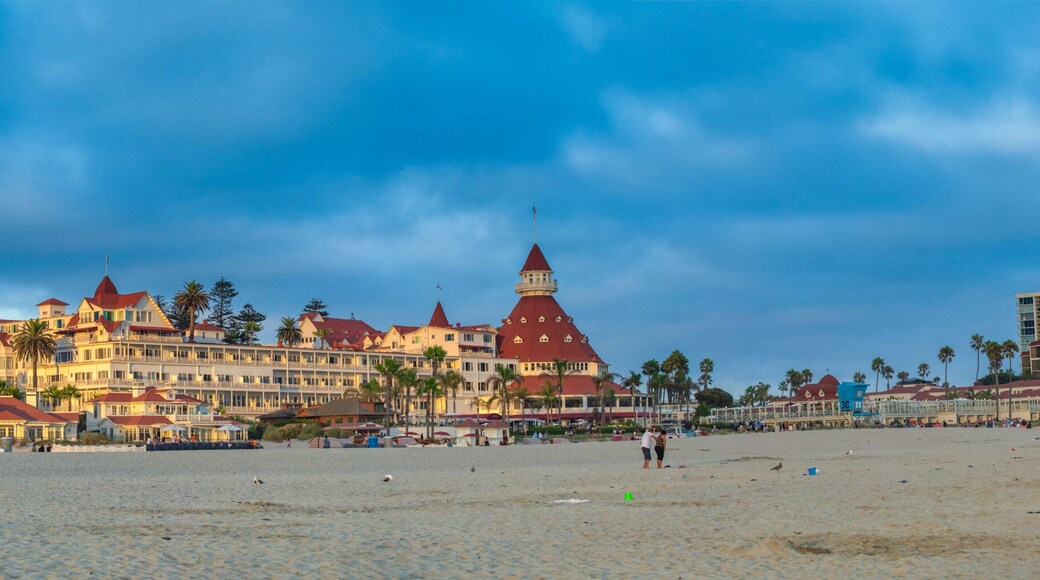 The Coronado is a famous attraction in Coronado Beach, San Diego. Panoramic view