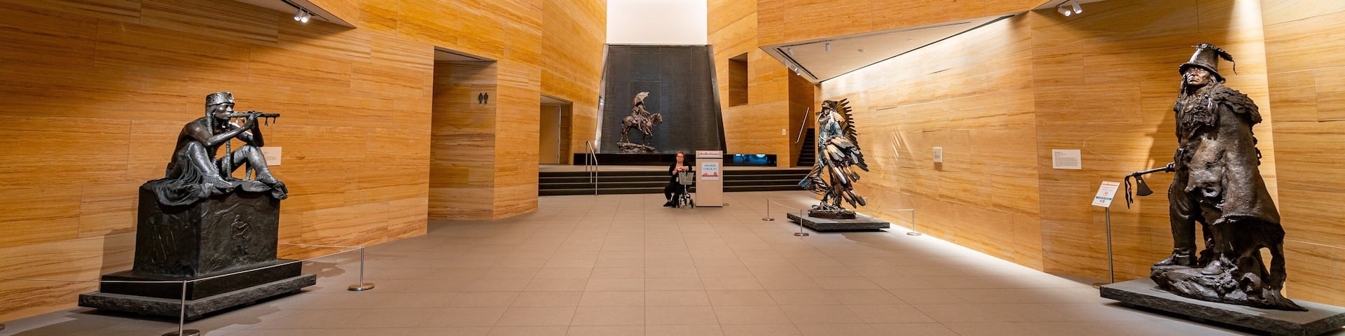 The James Museum of Western & Wildlife Art featuring interior views, a statue or sculpture and art