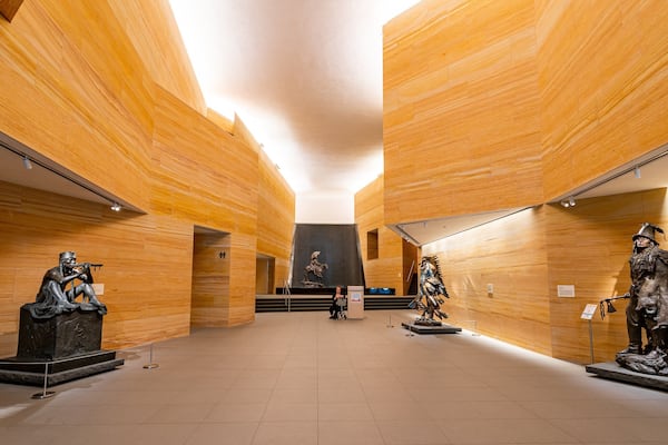 The James Museum of Western & Wildlife Art featuring interior views, a statue or sculpture and art