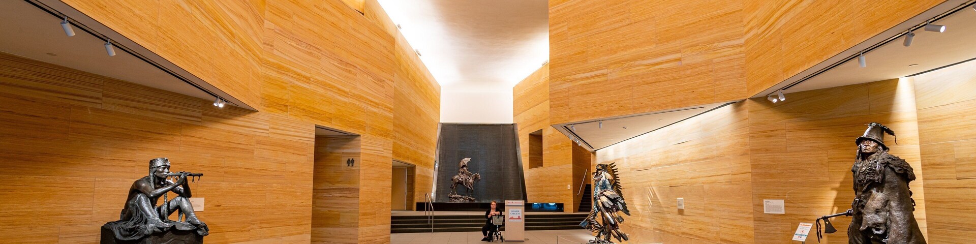 The James Museum of Western & Wildlife Art featuring interior views, a statue or sculpture and art