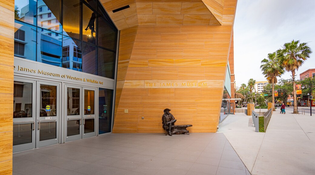 The James Museum of Western & Wildlife Art which includes outdoor art
