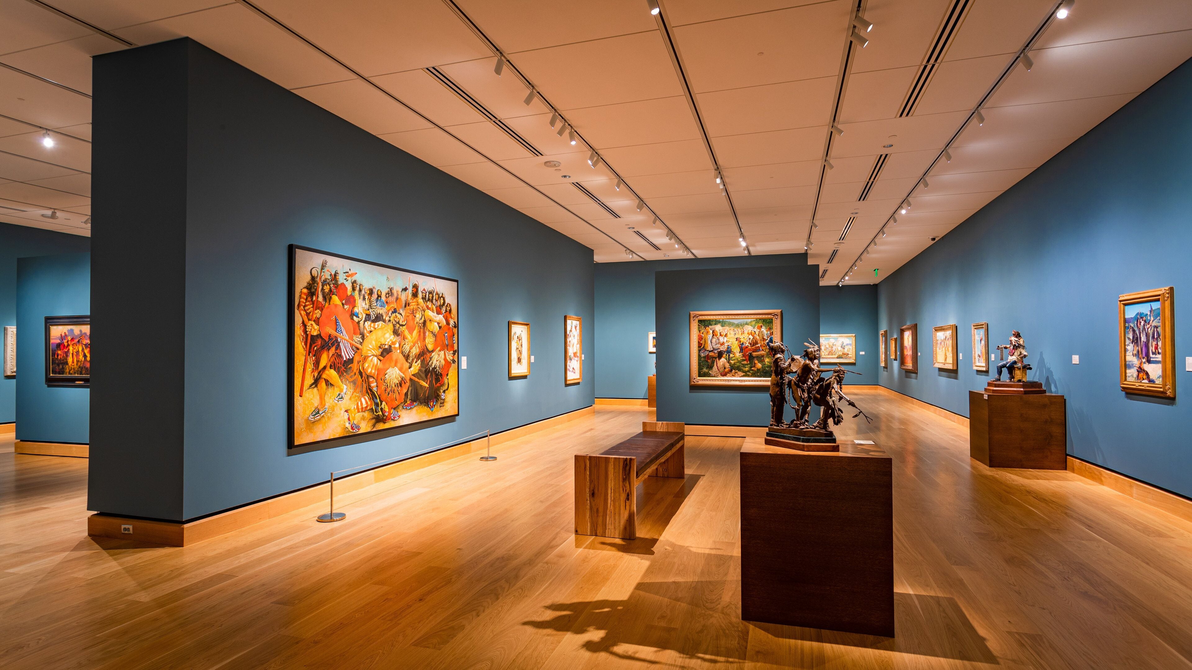 The James Museum of Western & Wildlife Art which includes interior views and art