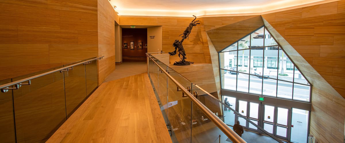 The James Museum of Western & Wildlife Art featuring art and interior views