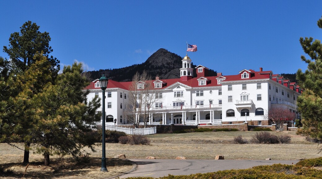 Historic Stanley Hotel in Estes Park, CO. is a popular tourist destination.