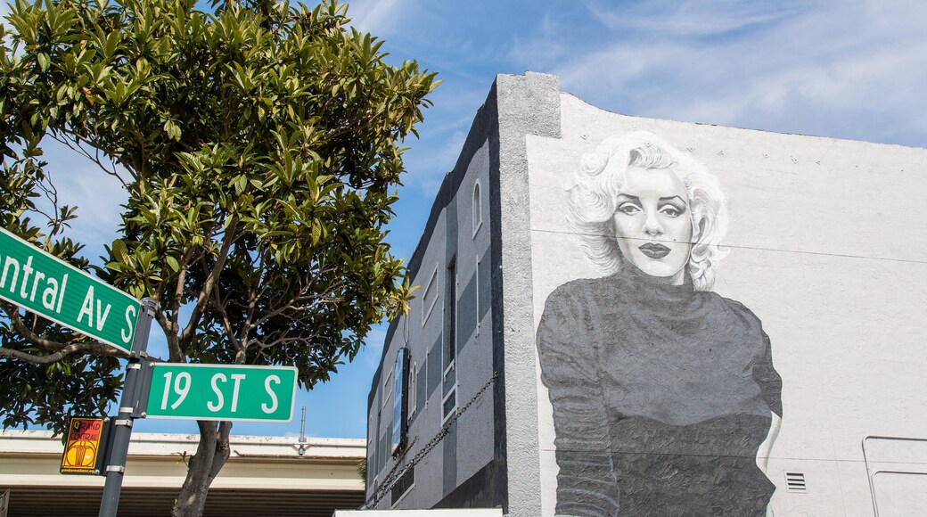 Imagine Museum which includes outdoor art and signage